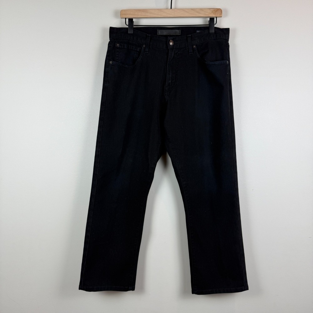 Agave Denim Smith Waterman Cavalry Flex‎ Jeans 33x28 Black Relaxed Fit Straight